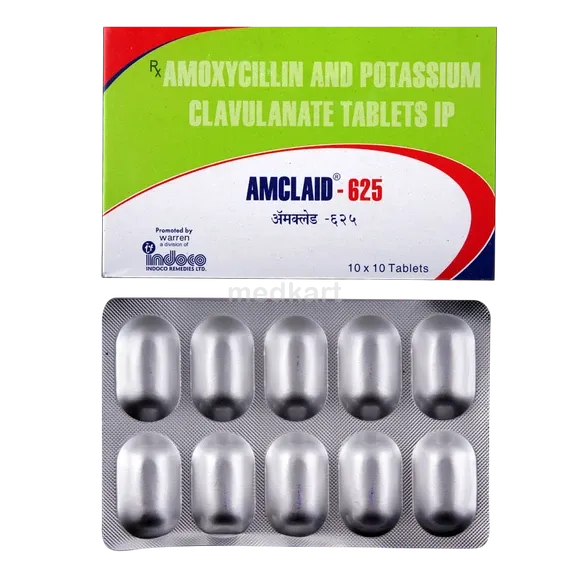 amclaid 625mg tablet 10's